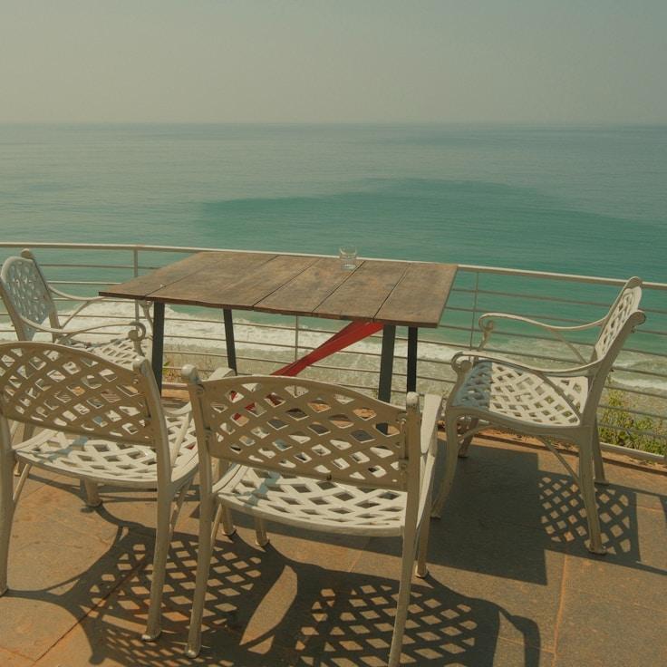 Outdoor terrace seating suitable for families in New York